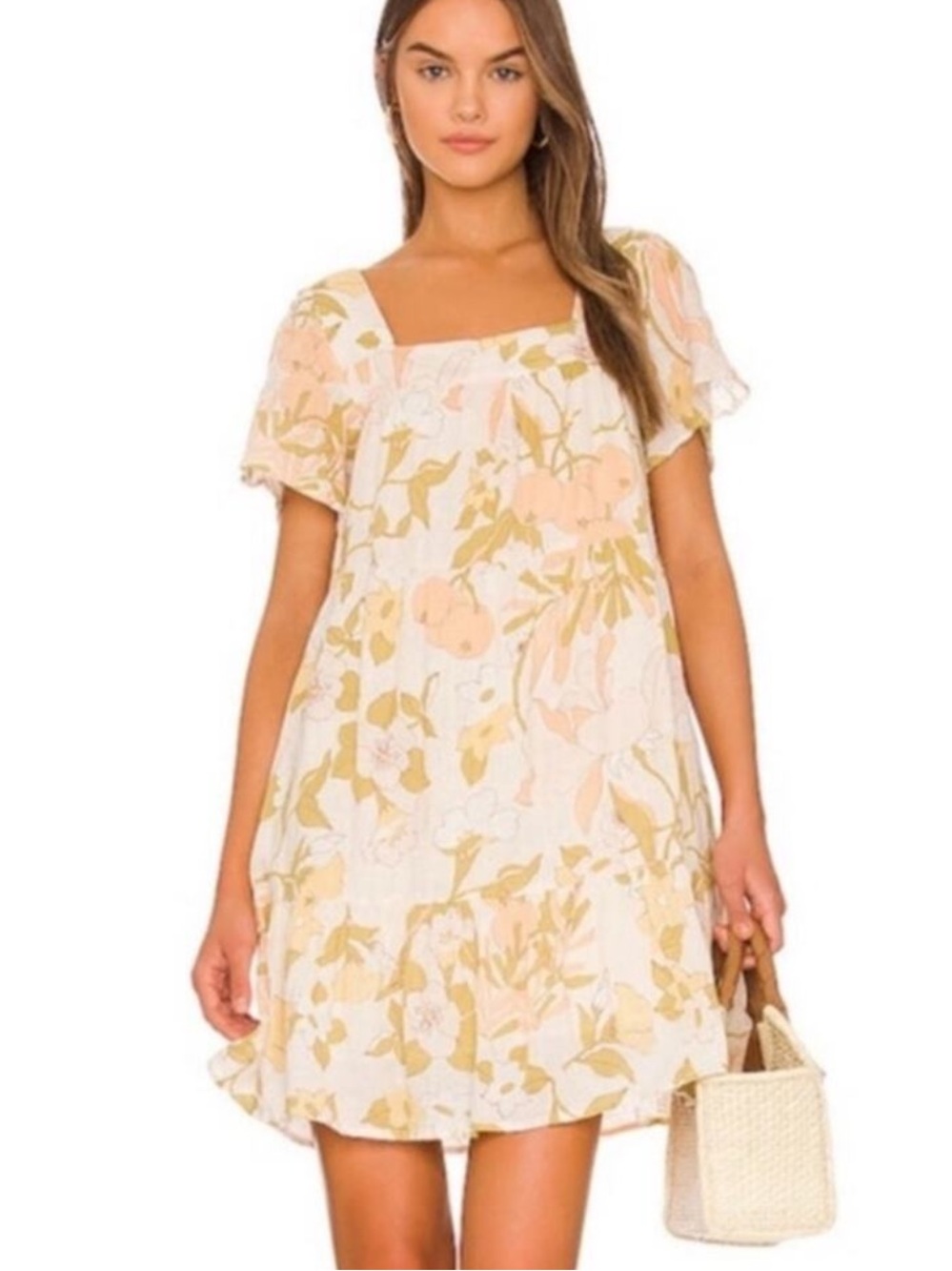 Rails Valentina Linen Dress Size L Citrus Floral Print NWT